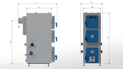 Kocioł na drewno PREMIUM D o mocy 20 kW - 5